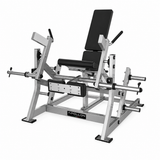 Apollon Fitness Leg Extension – profesionalna plate-loaded sprava za kvadriceps sa podesivim sedištem, stabilnim naslonom i polužnim sistemom opterećenja.
