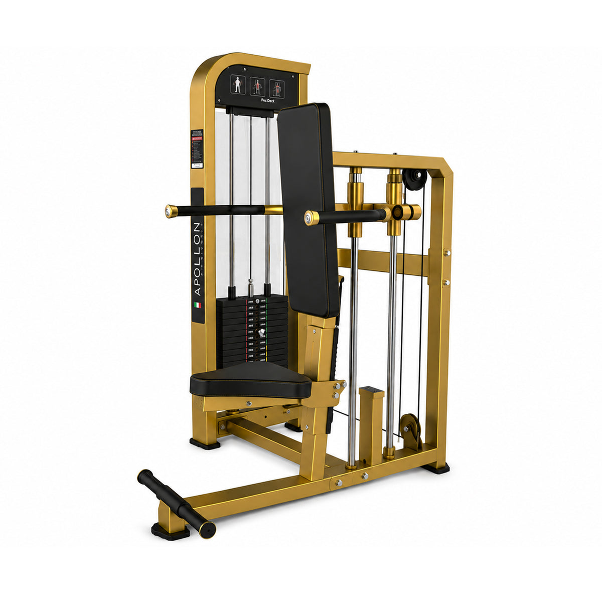 Apollon Fitness Seated Triceps Press – profesionalna sprava za triceps sa selektovanim opterećenjem za kontrolisan trening i jačanje mišića zadnje strane nadlaktice.
