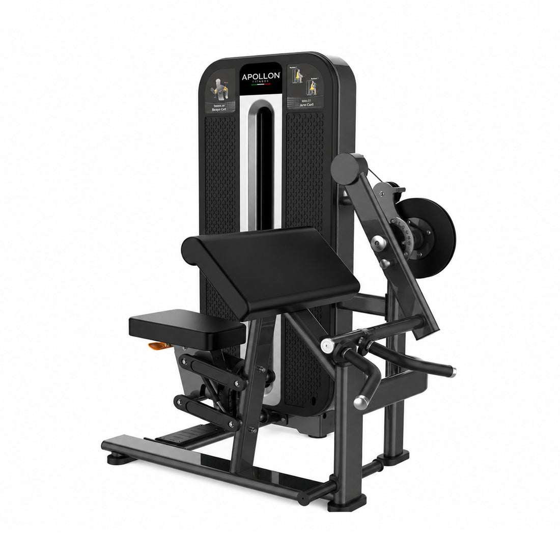 Apollon Fitness sprava za biceps i triceps – Biceps Curl / Triceps Extension, profesionalna 2-u-1 sprava sa blokom tegova za trening mišića ruku.
