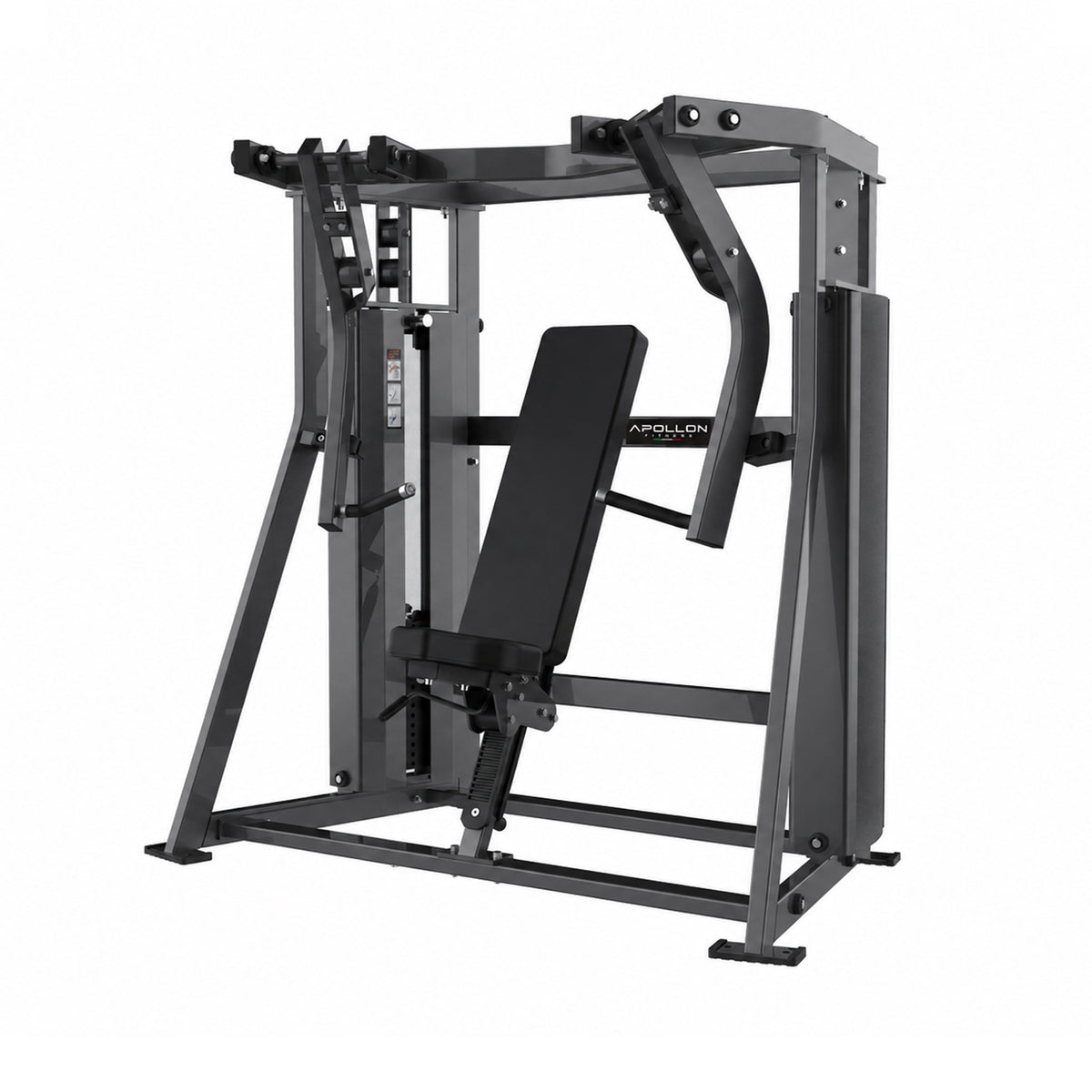 Apollon Fitness kosa presa za grudi – Iso-Lateral Super Incline Press za profesionalni trening gornjeg dela grudi, ramena i tricepsa.
