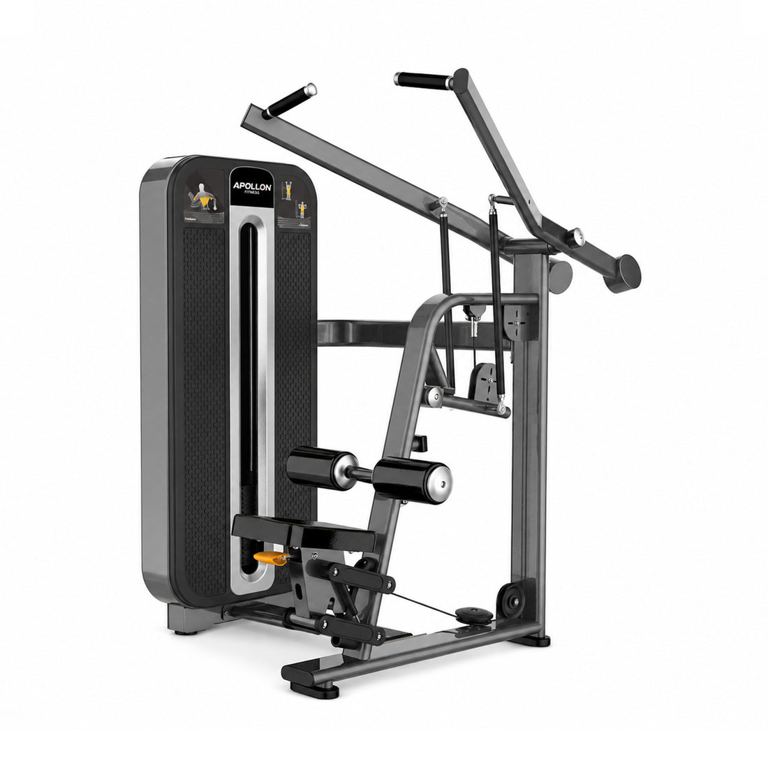 Apollon Fitness Lat Pulldown – profesionalna lat mašina za leđa sa nezavisnim polugama za trening latissimusa, bicepsa i gornjeg dela leđa
