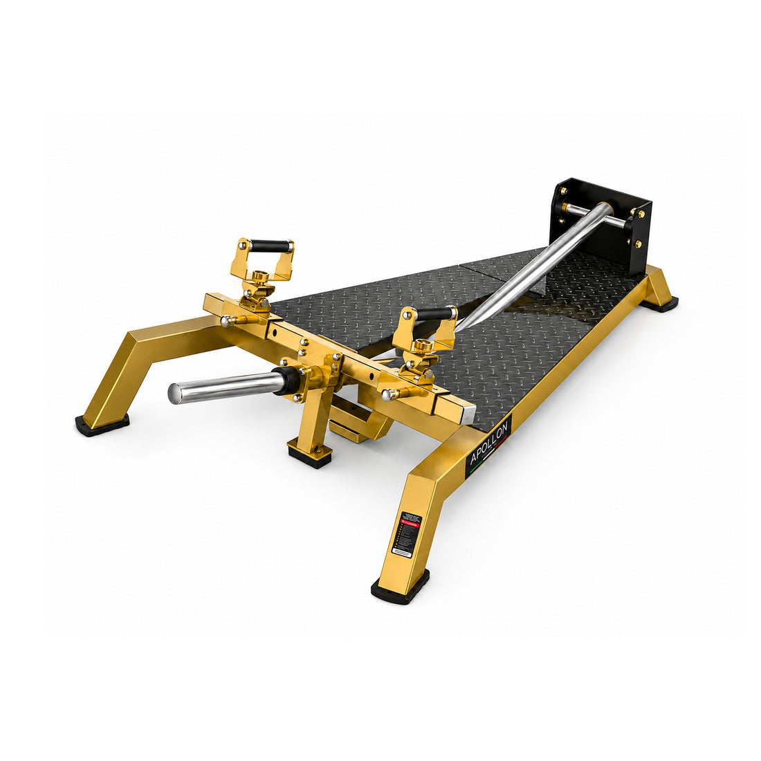 Apollon Fitness T-Bar Row Machine – profesionalna sprava za T-Bar veslanje sa slobodnim opterećenjem za trening leđa, bicepsa i zadnjeg dela ramena.
