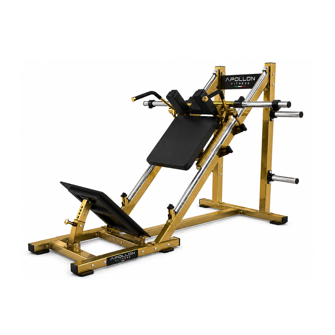 Apollon Fitness Hack Squat Machine – profesionalna sprava za hack čučanj i trening kvadricepsa, gluteusa i mišića nogu.
