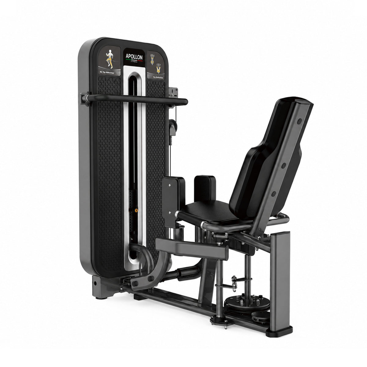 Apollon Fitness sprava za odvođenje nogu – Hip Abductor, profesionalna sprava za trening gluteusa i mišića spoljašnje strane kukova.
