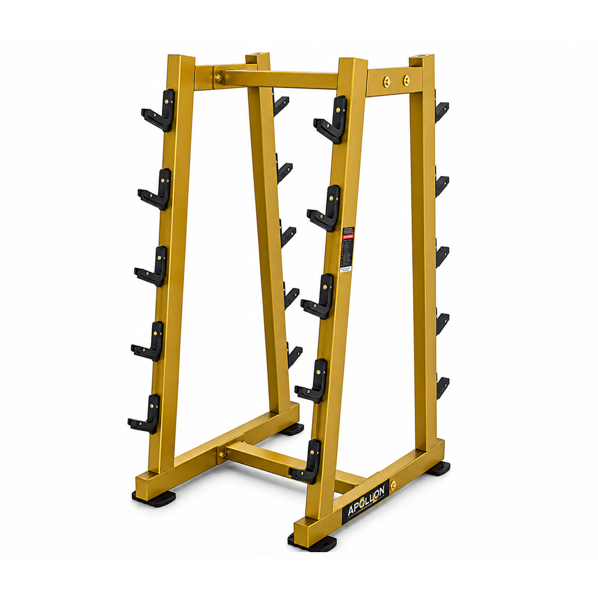 Apollon Fitness stalak za fiksne šipke – profesionalni Fixed Barbell Rack sa više nivoa za organizovano odlaganje ravnih i EZ šipki
